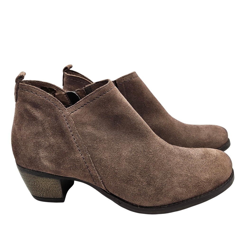 Eric Michael Brown Suede Ankle Boots Portugal EU 41 US 9.5-10 Zipper Bootie